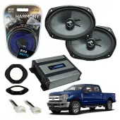 Compatible with Ford F-250 F-350 F-450 2017-2018 Premium Speaker Replacement Package C69 Harmony HA-A400.4