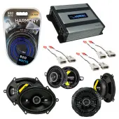 Compatible with Ford LTD 1989-1991 Factory Speaker Replacement Kicker DS Series & Harmony HA-A400.4