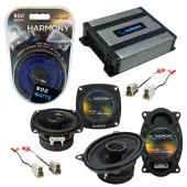 Compatible with GEO Metro 1992-1994 Factory Speaker Replacement Harmony R4 R46 & Harmony HA-A400.4 Amp