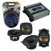 Compatible with GEO Prizm 1989-1992 Factory Speaker Replacement Harmony R4 R68 & Harmony HA-A400.4 Amp