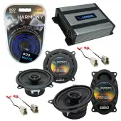 Compatible with Ford Festiva 1988-1993 Factory Speaker Replacement Harmony R46 R5 & Harmony HA-A400.4 Amp
