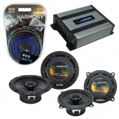 Compatible with Geo Prizm 1993-1997 Factory Speaker Replacement Harmony R5 R65 & Harmony HA-A400.4 Amp