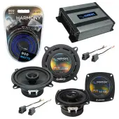 Compatible with Geo Storm 1990-1993 Factory Speaker Replacement Harmony R5 R4 & Harmony HA-A400.4 Amp