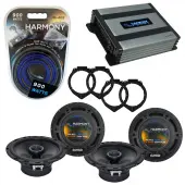 Compatible with GMC Acadia 2007-2017 Factory Speaker Replacement Harmony (2) R65 & Harmony HA-A400.4 Amp