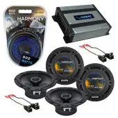Compatible with GMC Canyon 2004-2012 Factory Speaker Replacement Harmony (2) R65 & Harmony HA-A400.4 Amp