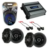 Compatible with GMC Canyon 2004-2012 Factory Speaker Replacement Kicker (2) DSC65 & Harmony HA-A400.4
