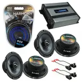 Compatible with GMC Canyon 2004-2012 Factory Speakers Replacement Harmony (2) C65 & Harmony HA-A400.4