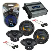 Compatible with GMC Envoy 2002-2009 Factory Speaker Replacement Harmony (2) R65 & Harmony HA-A400.4 Amp