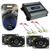 Compatible with GMC Sierra 1988-1994 Factory Speaker Replacement Kicker (2) DSC46 & Harmony HA-A400.4