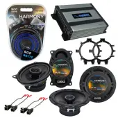 Compatible with GMC Sierra 1995-1998 OEM Speaker Replacement Harmony R5 R46 & Harmony HA-A400.4 Amp