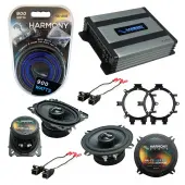 Compatible with GMC Sierra 1995-1998 OEM Speakers Replacement Harmony C5 C46 & Harmony HA-A400.4 Amp