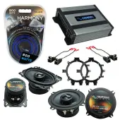 Compatible with GMC Sierra 1999-2006 OEM Speakers Replacement Harmony C5 C46 & Harmony HA-A400.4 Amp