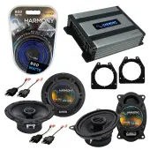 Compatible with GMC Savana Van 2001-2002 OEM Speaker Replacement Harmony R65 R46 & Harmony HA-A400.4 Amp