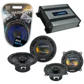 Compatible with GMC Sierra 2007-2013 Factory Speaker Replacement Harmony R65 R5 & Harmony HA-A400.4 Amp