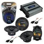Compatible with GMC Savana Van 1996-2000 OEM Speaker Replacement Harmony Replacement & Harmony HA-A400.4 Amp