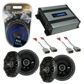 Compatible with Honda Civic 1986-1991 Factory Speaker Replacement Kicker Bundle (2) DSC65 & Harmony HA-A400.4