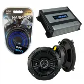 Compatible with Honda Civic 1986-1991 Speaker Replacement Kicker DSC5 & Harmony HA-A400.4 Amplifier