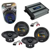 Harmony Audio HA-A400.4 Amp Bundle with (2) Harmony Audio HA-R65 Speakers Pair Compatible with Honda Civic Del Sol 1993-1997 OEM Speaker Replacement