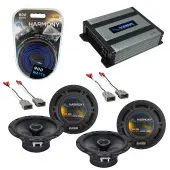 Harmony Audio HA-A400.4 Amp Bundle with (2) Harmony Audio HA-R65 Speakers Pair Compatible with Honda CRV 1997-2006 Factory Speaker Replacement