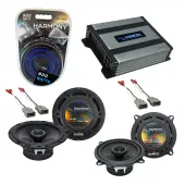 Harmony Audio HA-A400.4 Amp Bundle with Harmony Audio HA-R65, Harmony Audio HA-R5 Speakers Compatible with Honda CRX 1986-1987 Factory Speaker Replacement