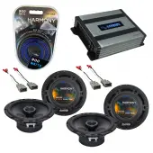 Harmony Audio HA-A400.4 Amp Bundle with (2) Harmony Audio HA-R65 Speakers Pair Compatible with Honda CRX 1988-1991 Factory Speaker Replacement