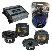 Compatible with Hyundai Accent 2002-2011 Speaker Replacement Harmony R4 R5 & Harmony HA-A400.4 Amp