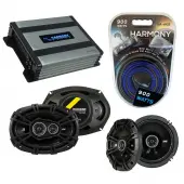 Compatible with Hyundai Sonata 2006-2008 Speaker Replacement Kicker DSC65 DSC693 & Harmony HA-A400.4 Amp