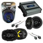 Compatible with Hyundai Tiburon 1997-2001 Speaker Replacement Kicker DSC65 DSC693 & Harmony HA-A400.4 Amp