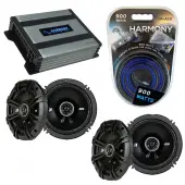 Compatible with Hyundai Tucson 2005-2009 Speaker Replacement Kicker (2) DSC65 & Harmony HA-A400.4 Amp