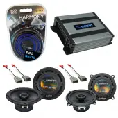 Harmony Audio HA-A400.4 Amp Bundle with Harmony Audio HA-R65, Harmony Audio HA-R5 Speakers Compatible with Honda Prelude 1986-1987 OEM Speaker Replacement