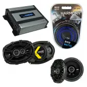 Compatible with Hyundai XG 350 2002-2005 Speaker Replacement Kicker DSC65 DSC69 & Harmony HA-A400.4 Amp