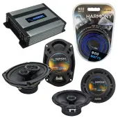 Compatible with Infiniti G20 1991-1996 Speaker Replacement Harmony R65 R69 & Harmony HA-A400.4 Amp