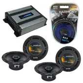 Compatible with Infiniti G35 (sedan) 03-06 Speaker Replacement Harmony (2) R65 & Harmony HA-A400.4 Amp