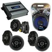 Compatible with Infiniti G35 (sedan) 07 Speaker Replacement Kicker (2) DSC65 DSC4 & Harmony HA-A400.4 Amp