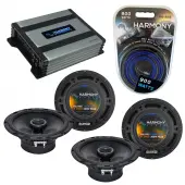 Compatible with Honda Ridgeline 2005-2014 OEM Speaker Replacement Harmony (2) R65 & Harmony HA-A400.4 Amp