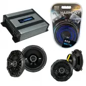 Compatible with Infiniti Q45 1997-2001 Speaker Replacement Kicker DSC65 DSC5 & Harmony HA-A400.4 Amp