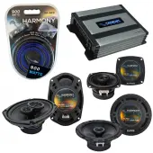 Compatible with Infiniti QX56 04-05 OEM Speaker Replacement Harmony R69 R4 R65 & Harmony HA-A400.4 Amp