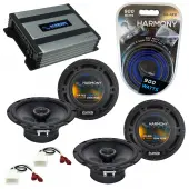 Compatible with Isuzu Amigo 1998-2000 Factory Speaker Replacement Harmony (2) R65 & Harmony HA-A400.4 Amp