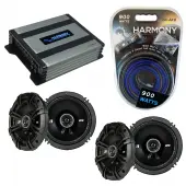 Compatible with Isuzu I-280/ I-350 2006-2006 Speaker Replacement Kicker (2) KSC65 & Harmony HA-A400.4 Amp