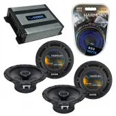 Compatible with Isuzu I-290/ I-370 2007-2008 OEM Speaker Replacement Harmony (2) R65 & Harmony HA-A400.4 Amp