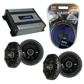 Compatible with Isuzu I-290/ I-370 2007-2008 Speaker Replacement Kicker (2) DSC65 & Harmony HA-A400.4 Amp