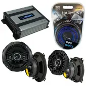Compatible with Isuzu Impulse 1990-1993 Speaker Replacement Kicker DSC5 DSC4 & Harmony HA-A400.4 Amp