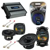 Compatible with Isuzu Rodeo 1995.5-1997 OEM Speaker Replacement Harmony R4 R46 & Harmony HA-A400.4 Amp