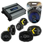 Compatible with Jaguar XK 97-05 Speaker Replacement Kicker DSC5 DSC35 DSC693 & Harmony HA-A400.4 Amp