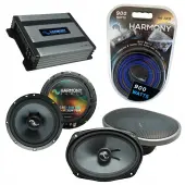 Compatible with Jeep Commander 06-07 OEM Premium Speaker Replacement Harmony C69 C65 & Harmony HA-A400.4 Amp