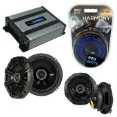 Compatible with Isuzu Stylus 1990-1993 Speaker Replacement Kicker DSC5 DSC65 & Harmony HA-A400.4 Amp