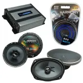Compatible with Jeep Grand Cherokee 05-13 Speakers Replacement Harmony C69 C65 & Harmony HA-A400.4 Amp
