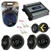 Compatible with Jeep Grand Cherokee 1993-1995 Speaker Replacement Kicker DS Series & Harmony HA-A400.4 Amp