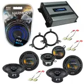 Compatible with Jeep Grand Cherokee 96-98 OEM Speaker Replacement Harmony Replacement & Harmony HA-A400.4 Amp