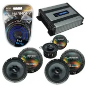 Compatible with Jeep Liberty 02-07 OEM Premium Speaker Replacement Harmony (2) C65 C35 & Harmony HA-A400.4
